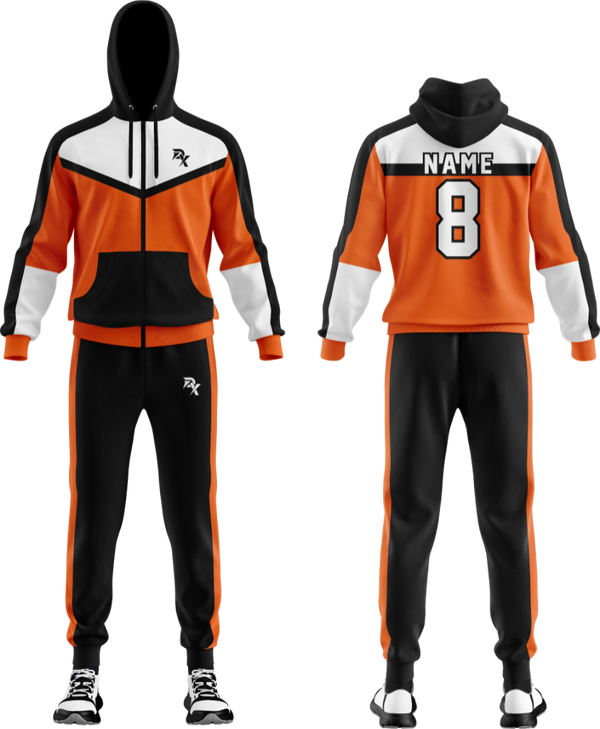 Black Orange White Tracksuit