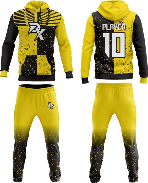 Yellow Black TrackSuit